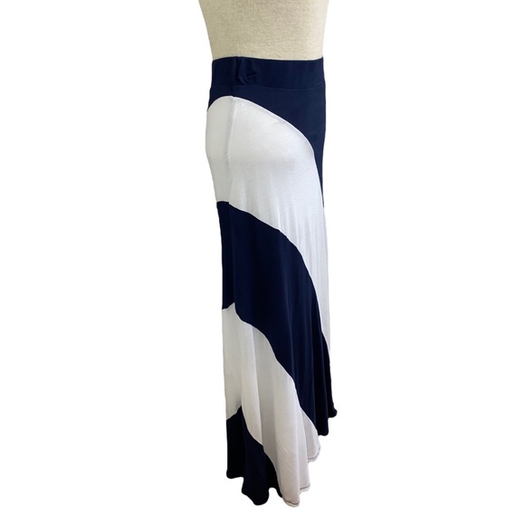 INC International Concepts Petite Blue, and White Maxi Skirt S - Picture 3 of 5